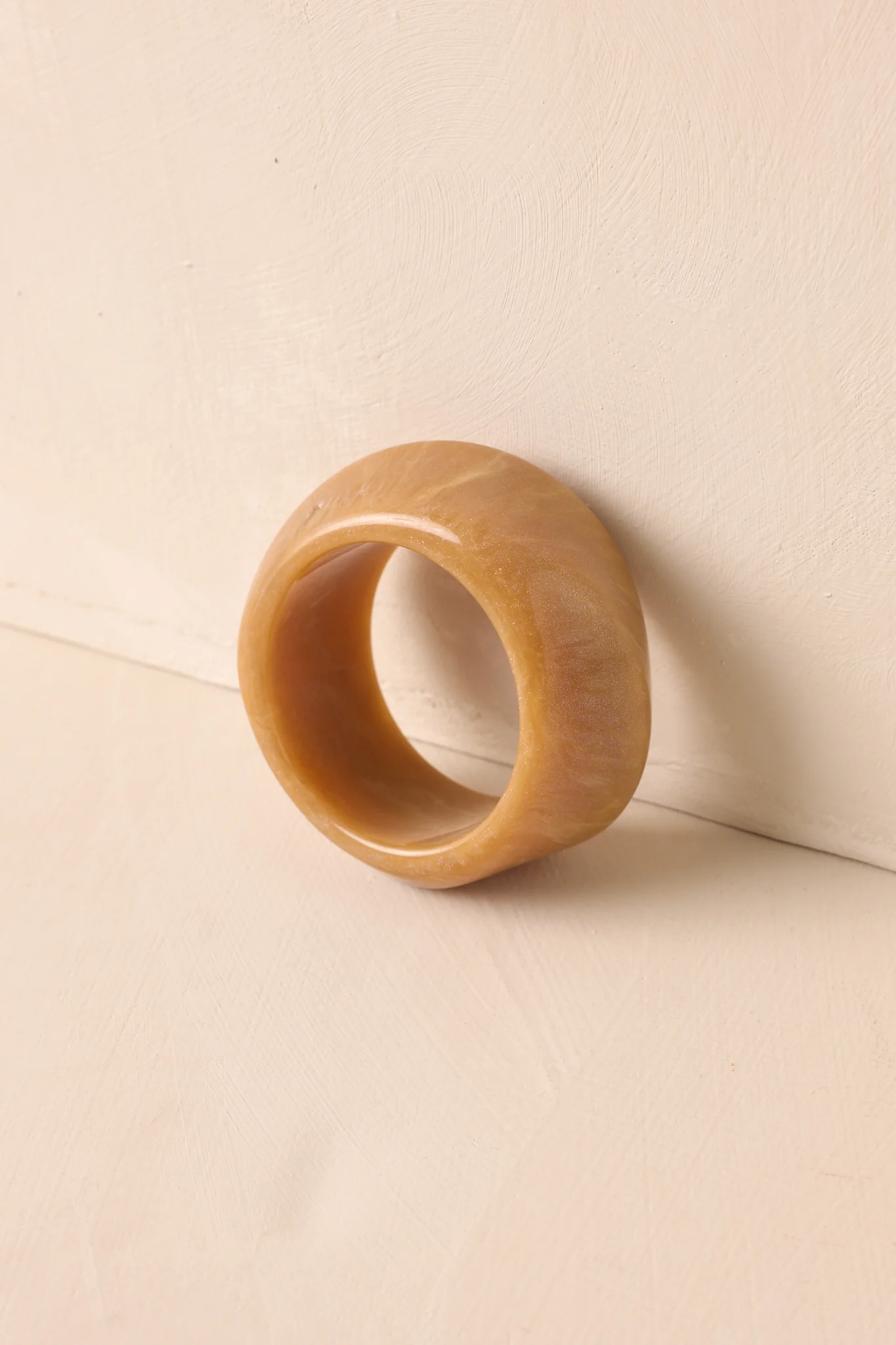 Couldn’t Miss It Tan Marble Twisted Bangle Bracelet