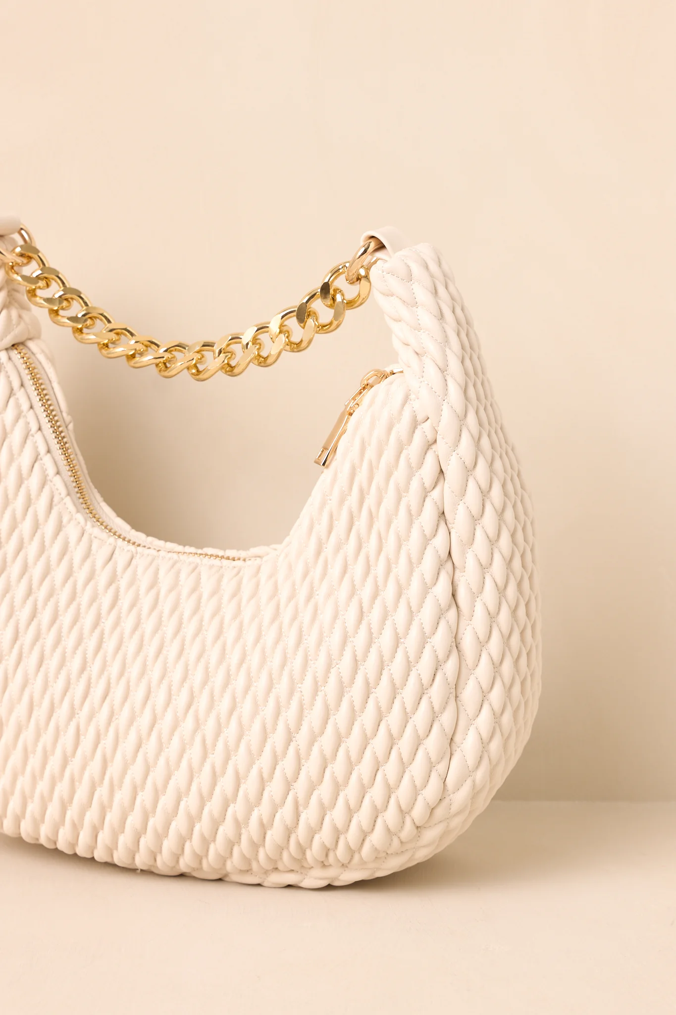 Streak Of Destiny Ivory Faux Leather Handbag