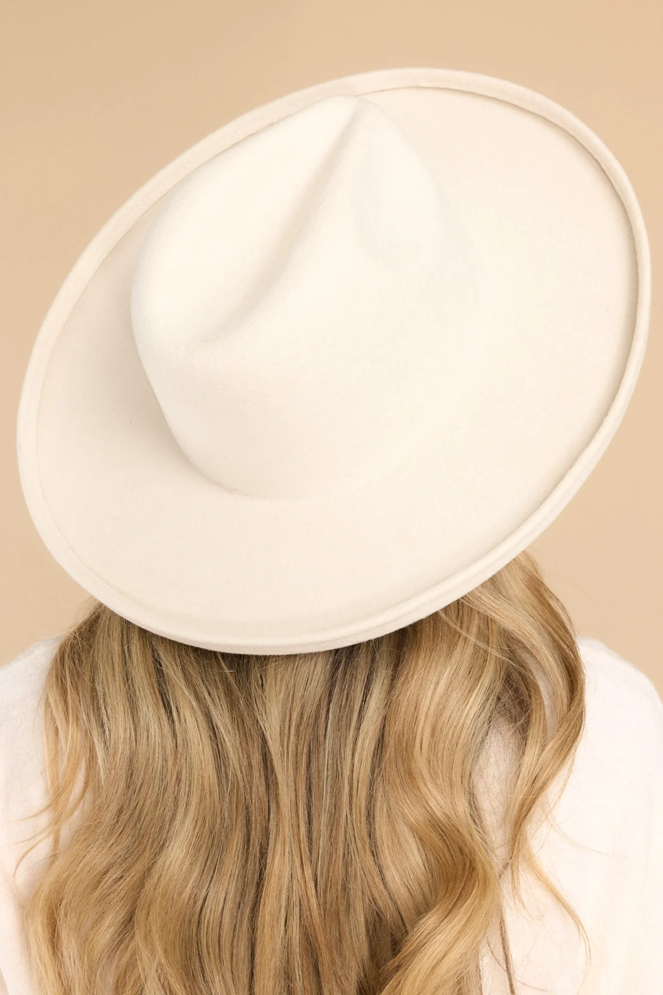 Maude Off White Pencil Brim Hat