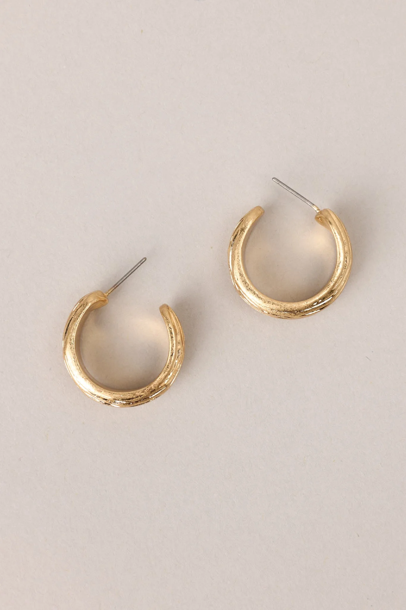 Forever Enchanted Gold Hoop Earrings