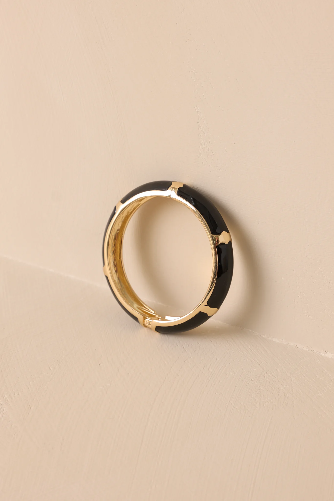 Modern Luxury Black Hinged Bracelet