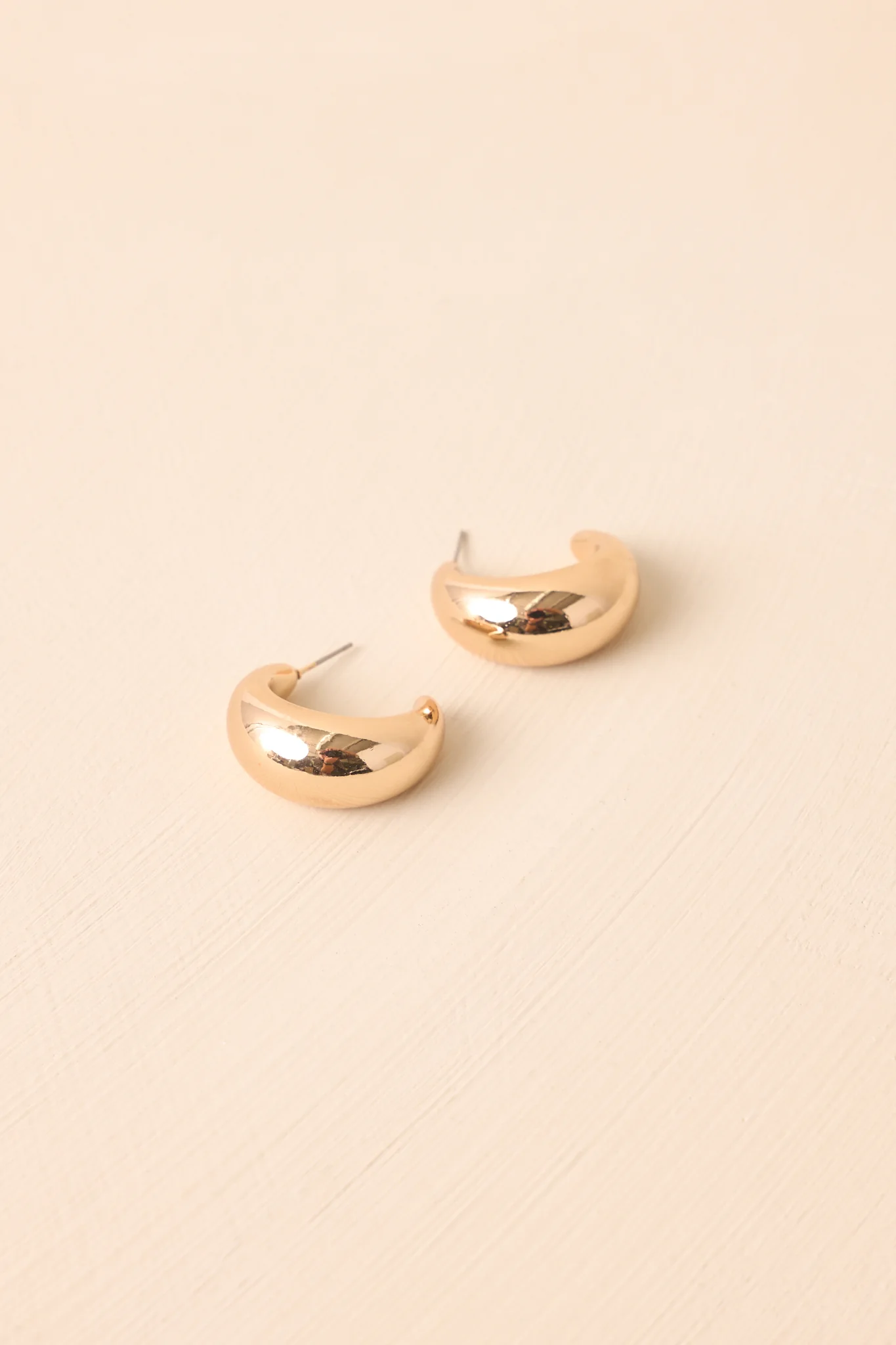 Simply Magnetic Gold Dome Hoop Earrings