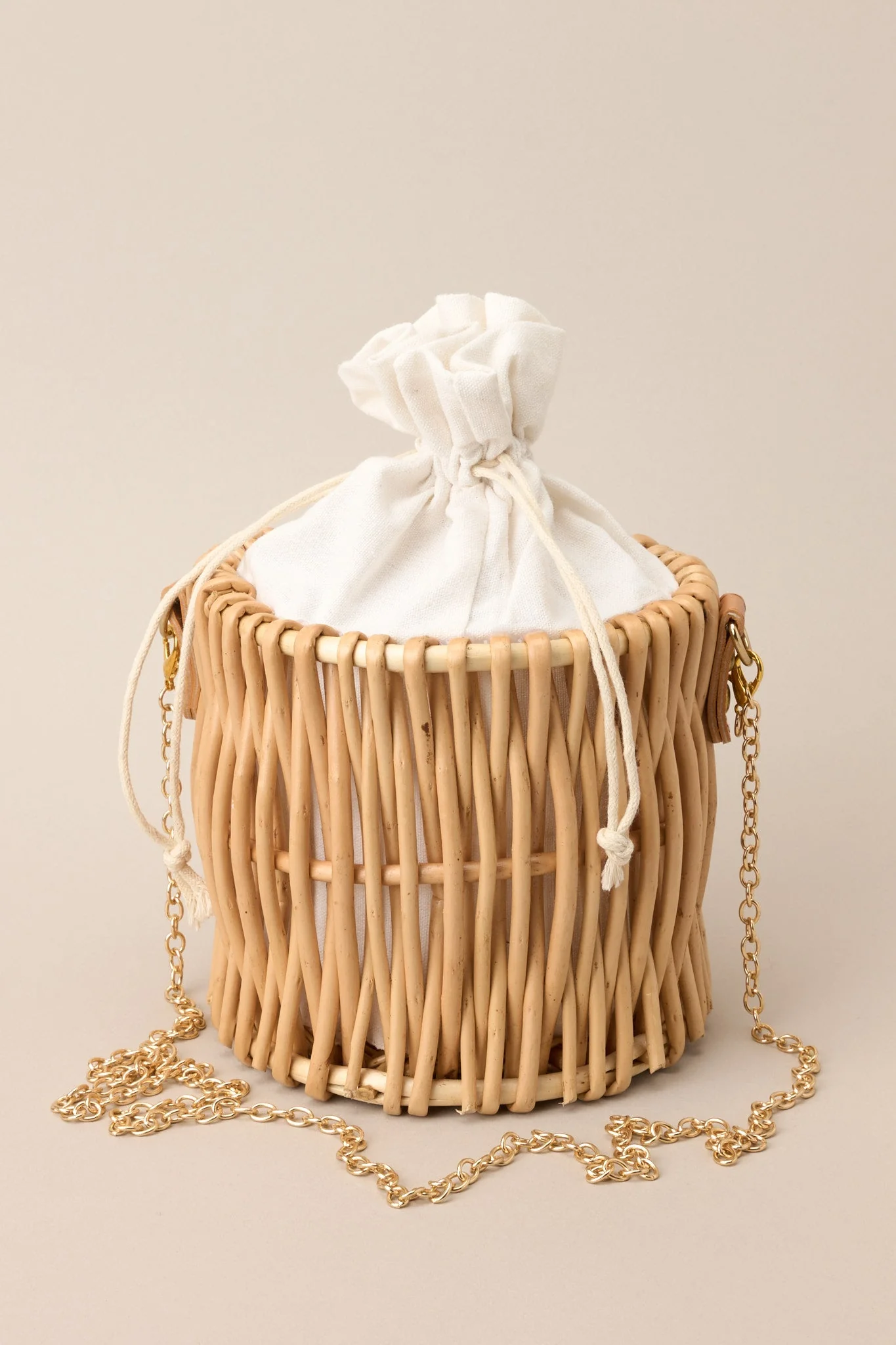 In This Moment Natural Bucket Handbag