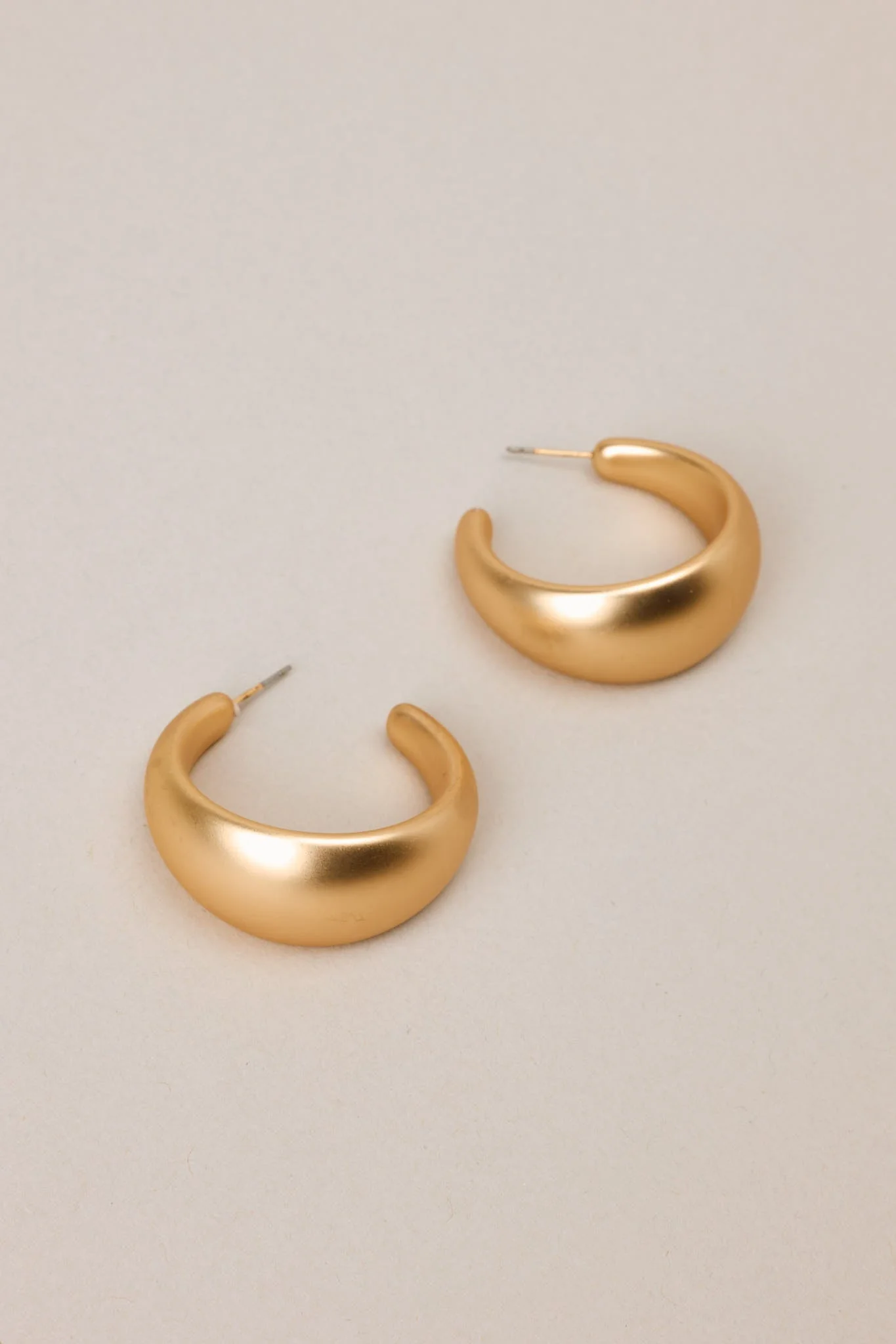 Between The Pages Gold Hoop Earrings