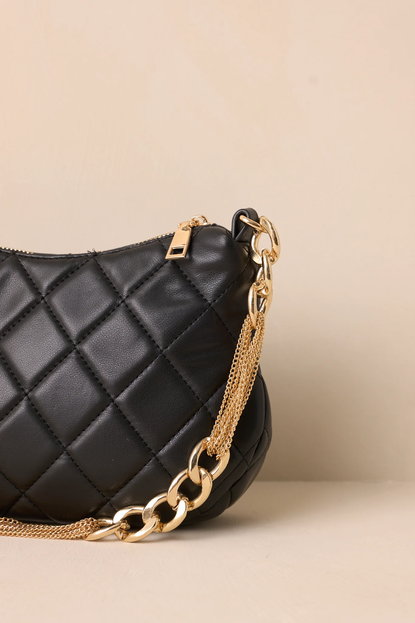 I'm Yours Tonight Black Quilted Handbag