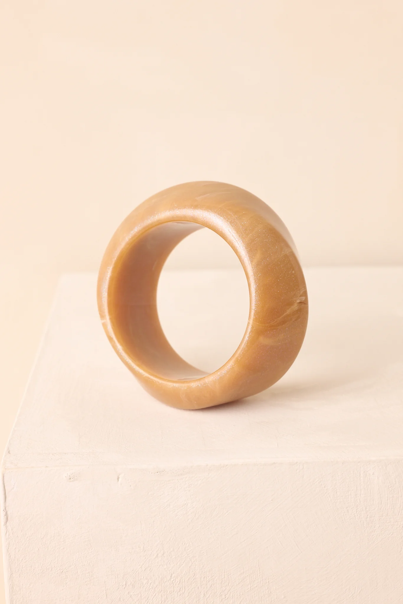 Couldn’t Miss It Tan Marble Twisted Bangle Bracelet