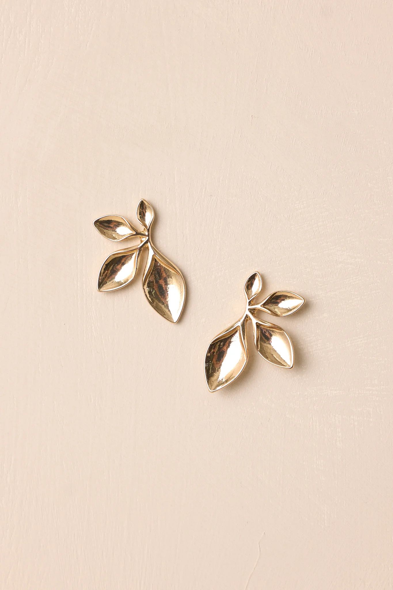 Dusk Reverie Gold Leaf Earrings