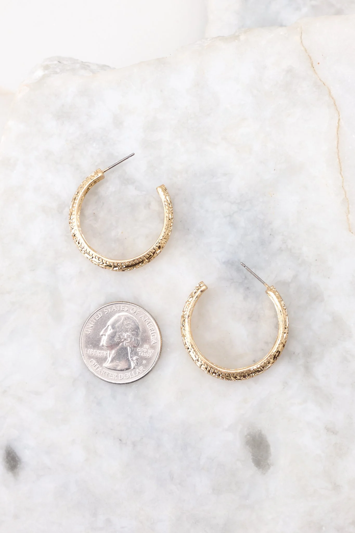 On It Goes Gold Hoop Earrings