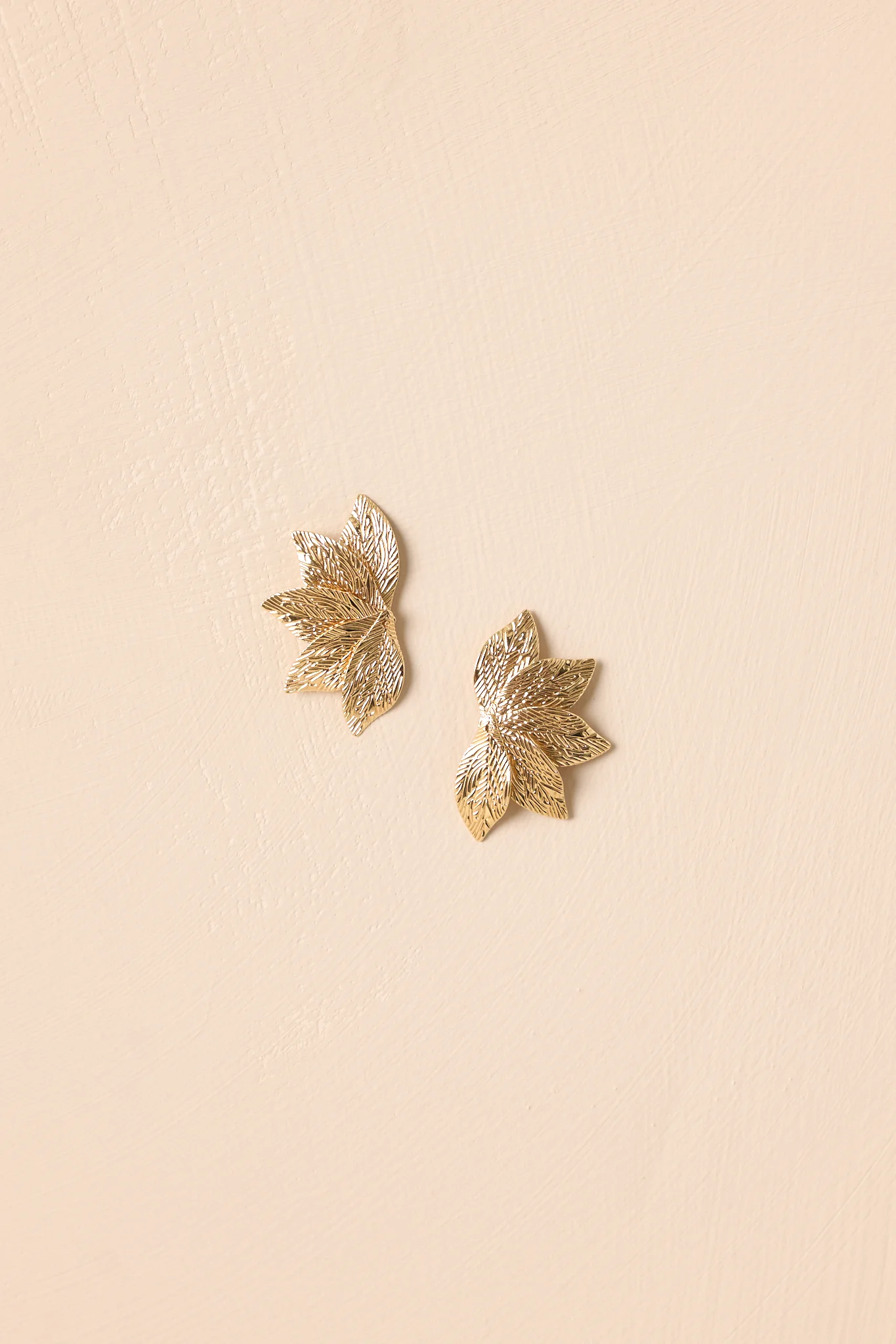 It's The Little Things Gold Leaf Earrings