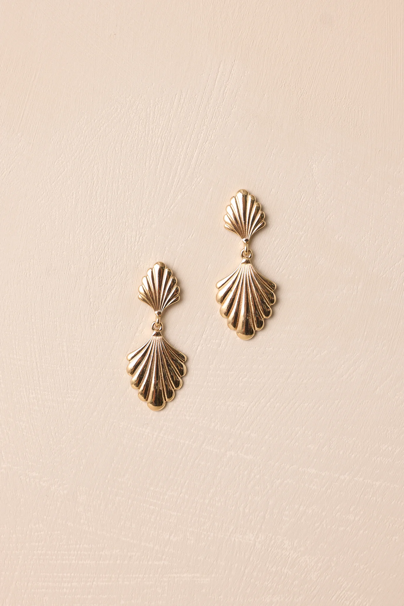 Your Biggest Fan Gold Drop Earrings