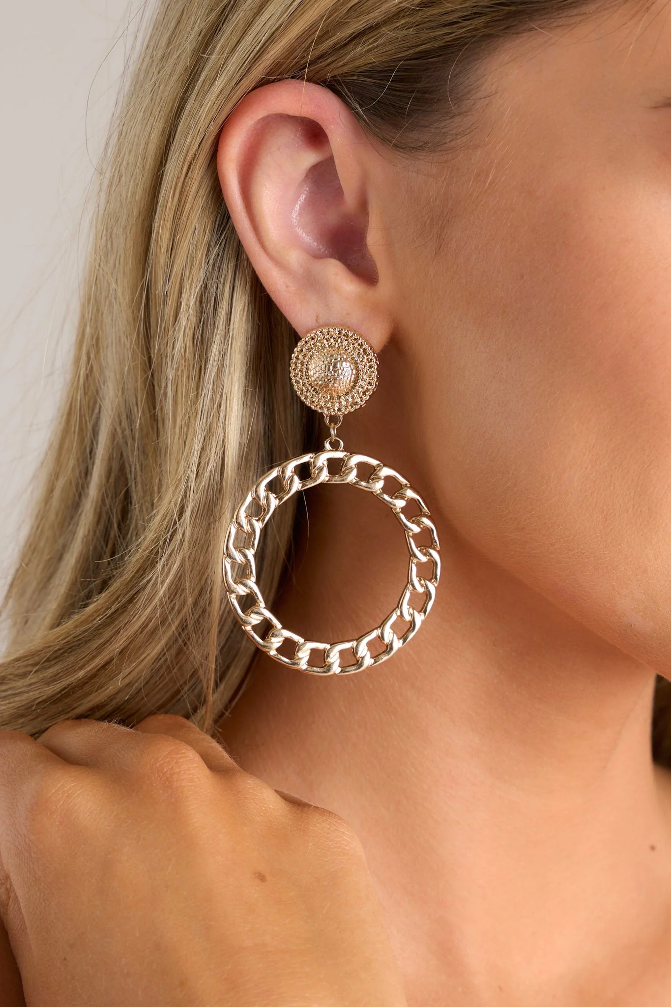 In The Moment Gold Earrings