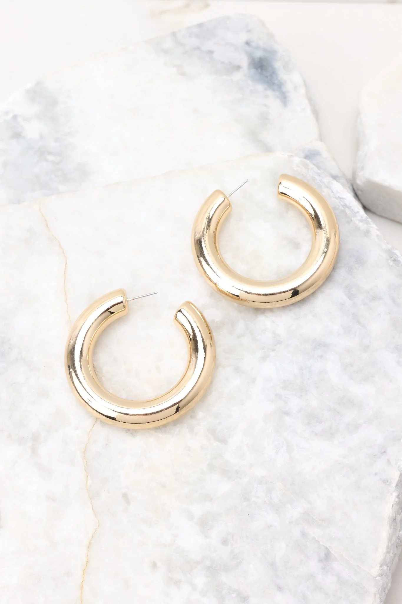 Last Chance Gold Hoop Earrings