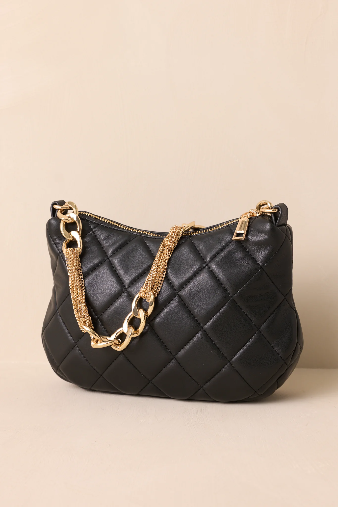 I'm Yours Tonight Black Quilted Handbag