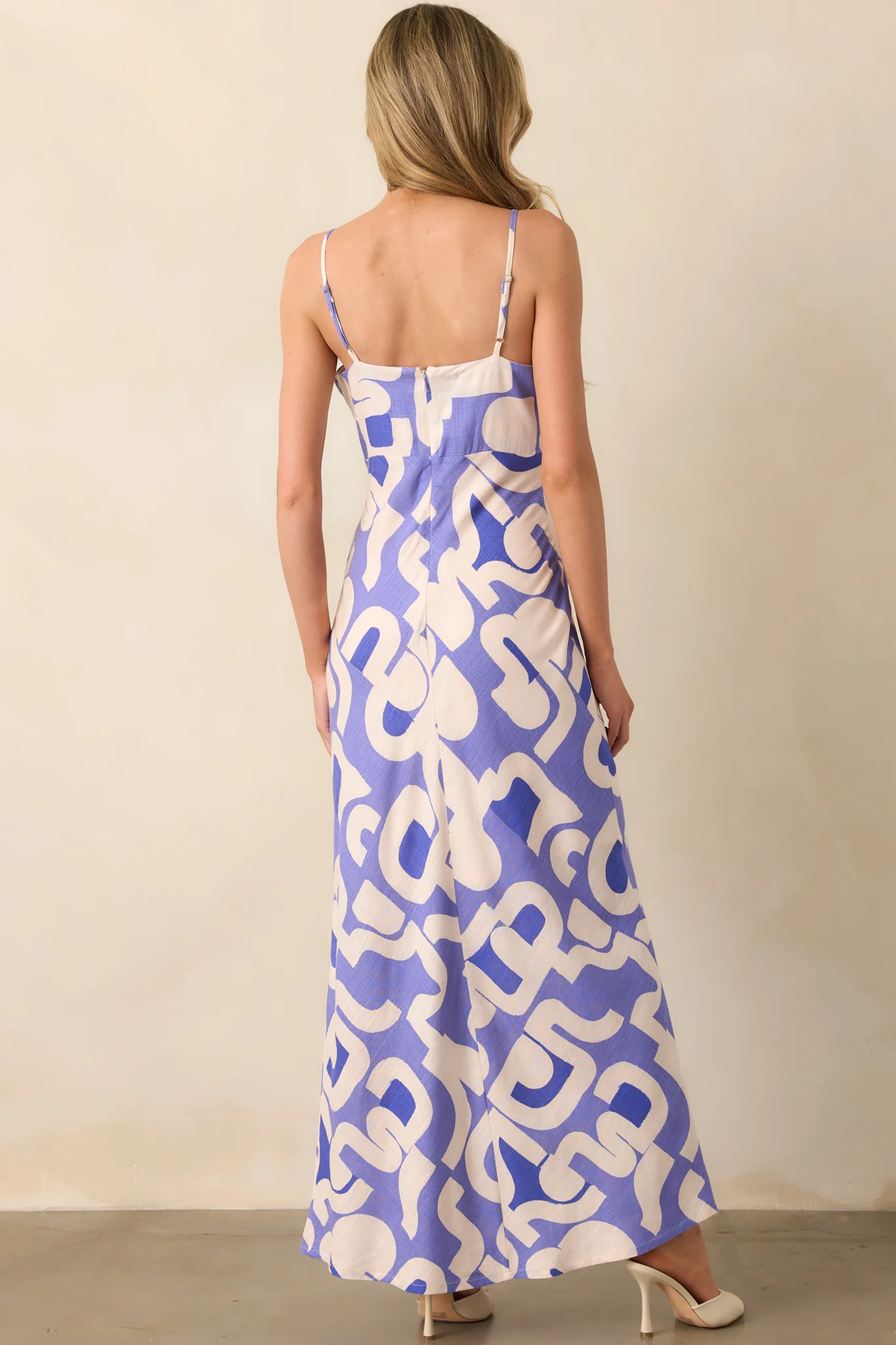 MINKPINK Dusty Blue Iris O-Ring Midi Dress