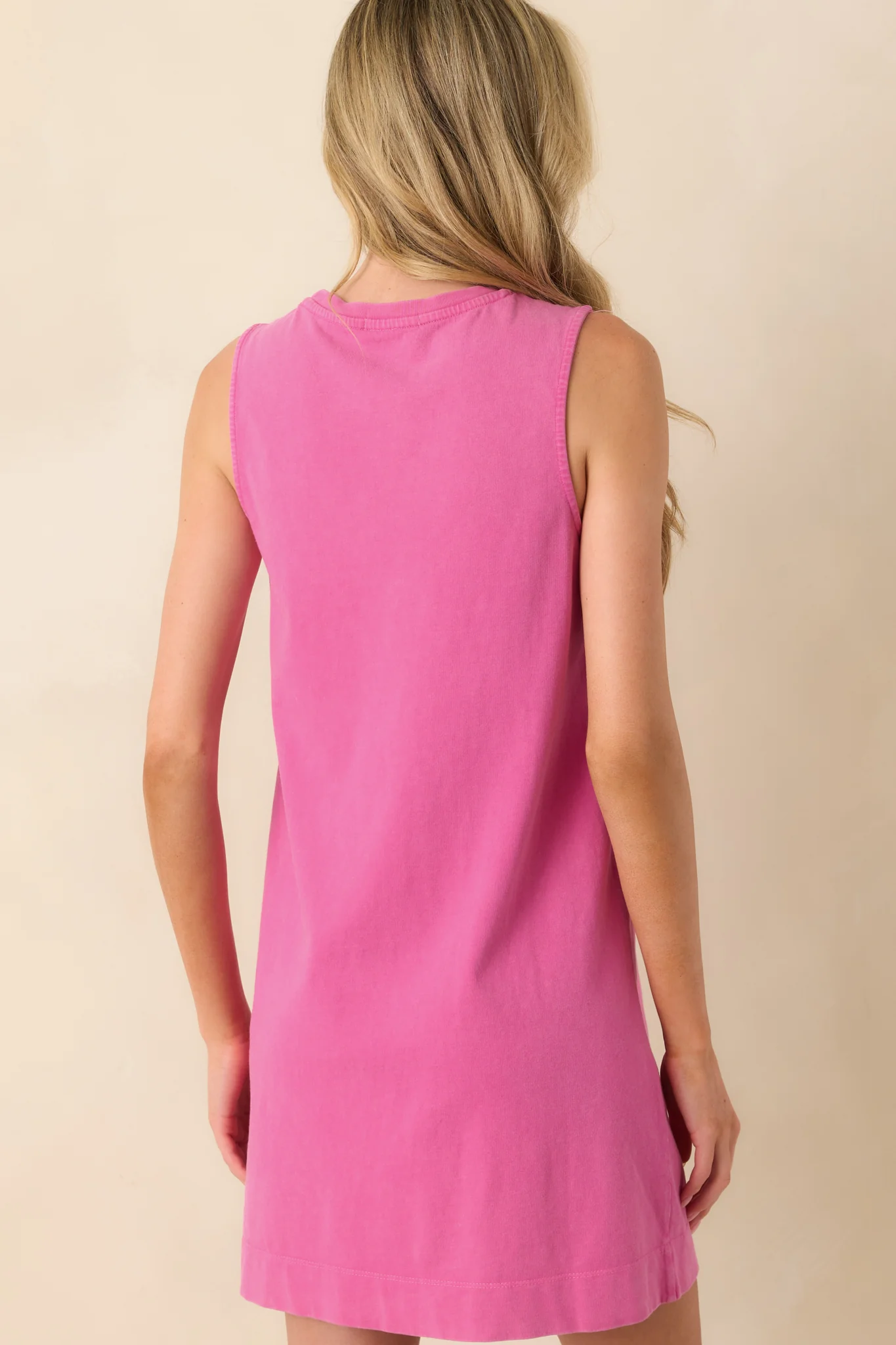 Z Supply Pink Cotton Sloane Mini Dress