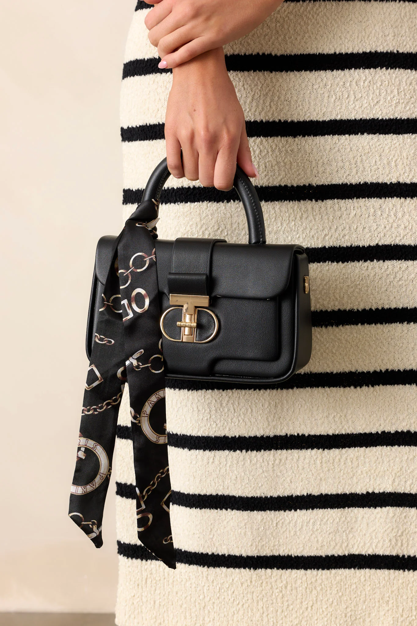 Regal Repose Black Handbag