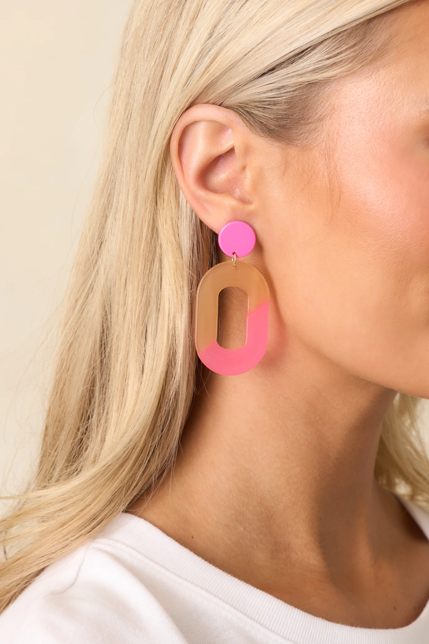 Make It Yours Pink Drop Earrings