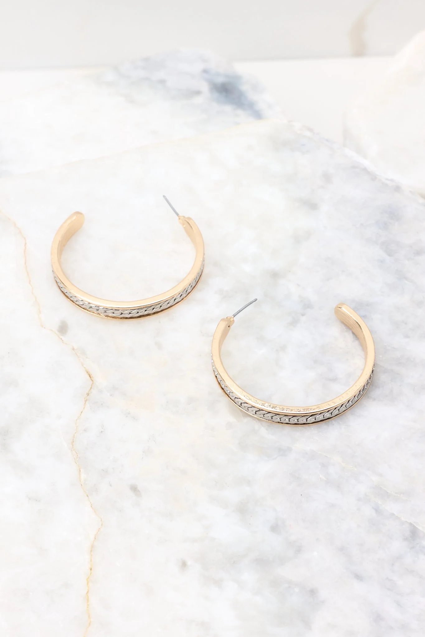 Never Change Gold Hoop Earrings