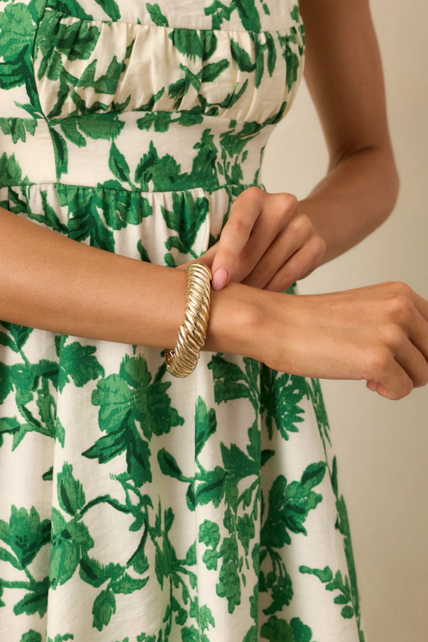 Beneath The Wind Gold Twisted Bracelet