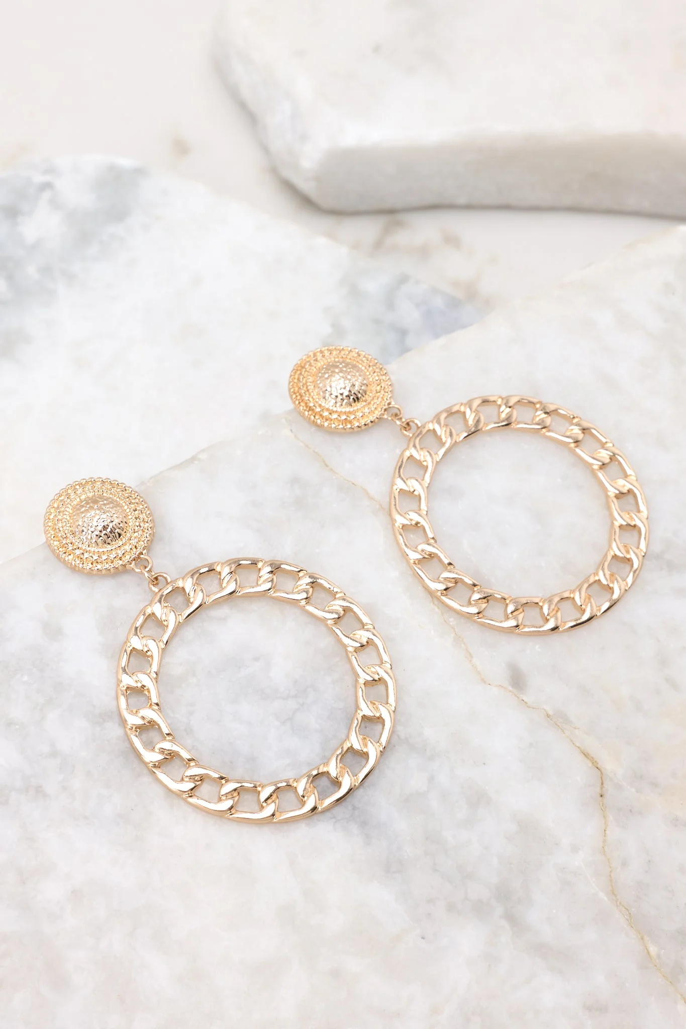 In The Moment Gold Earrings