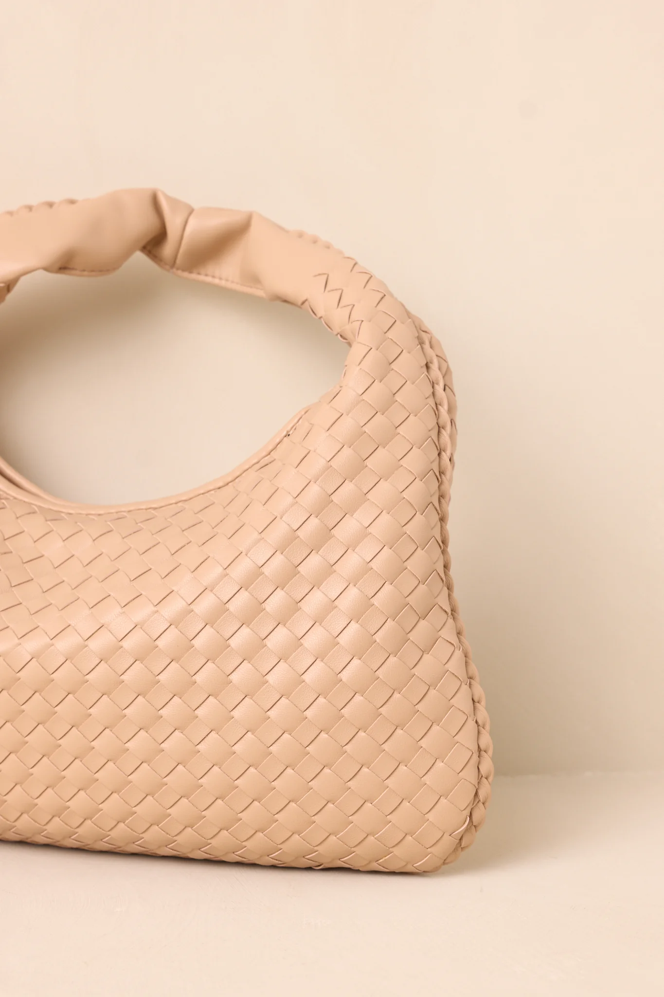 Dream Of The Fleet Beige Woven Handbag
