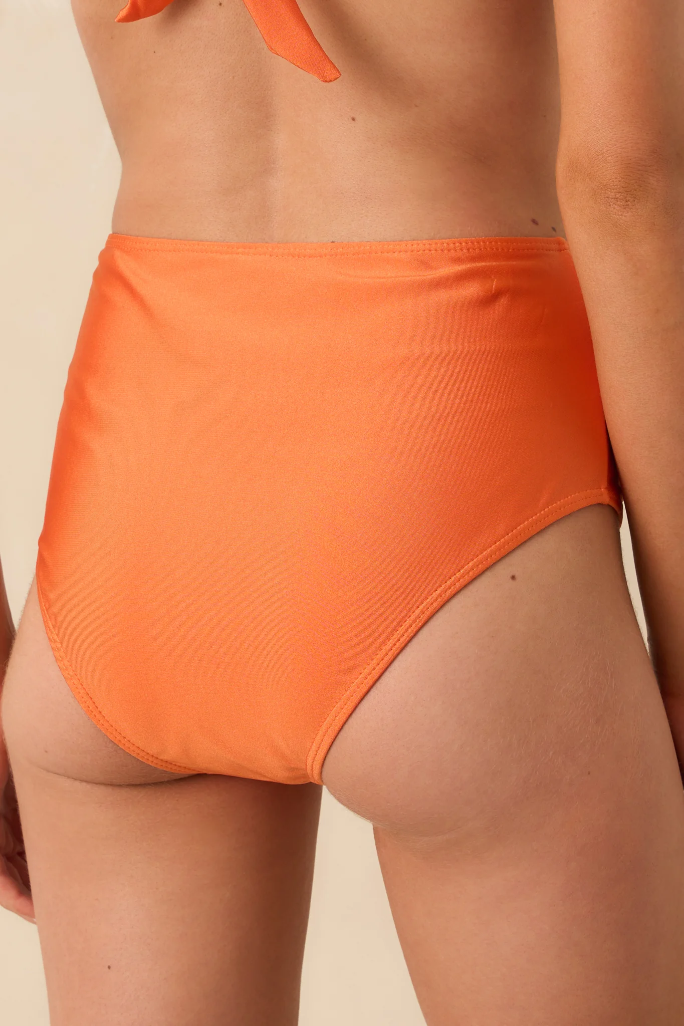 Where The Sun Finds Me Orange High Waisted Bikini Bottoms