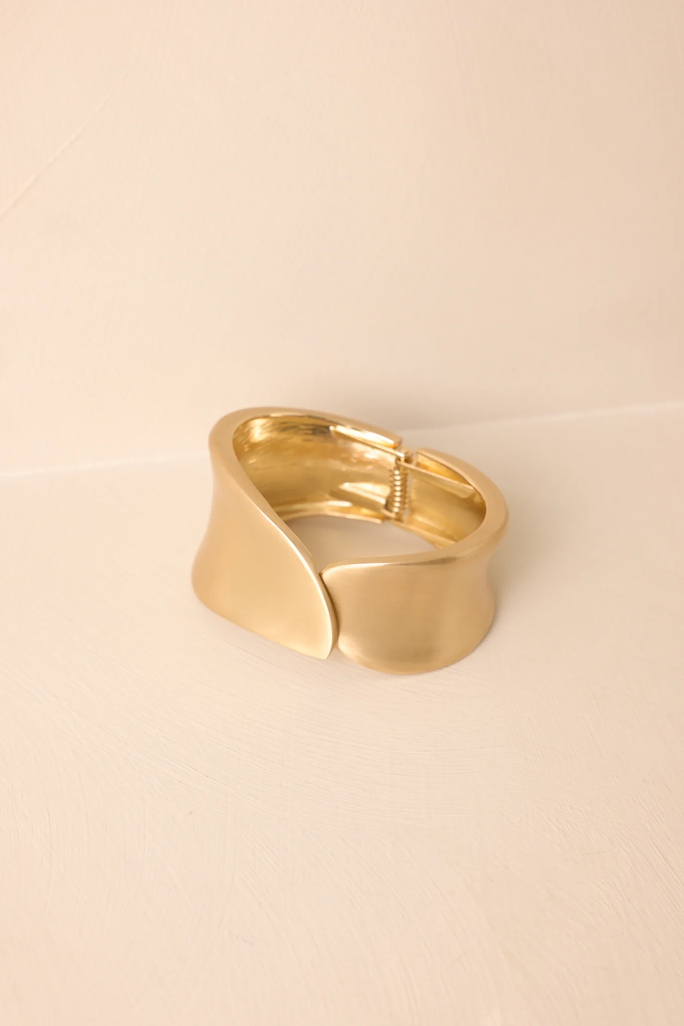Double Take Matte Gold Cuff Bracelet
