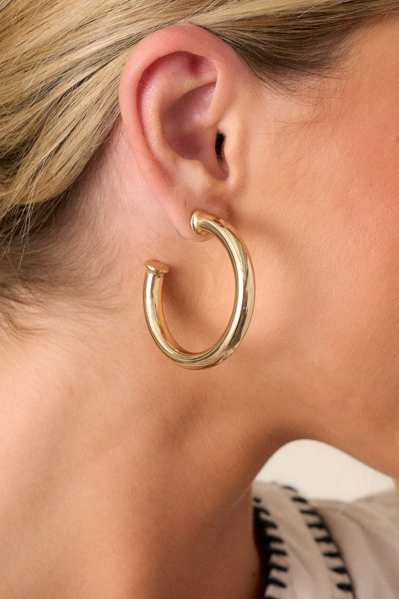 The Choice Is Yours Gold Hoop Earrings