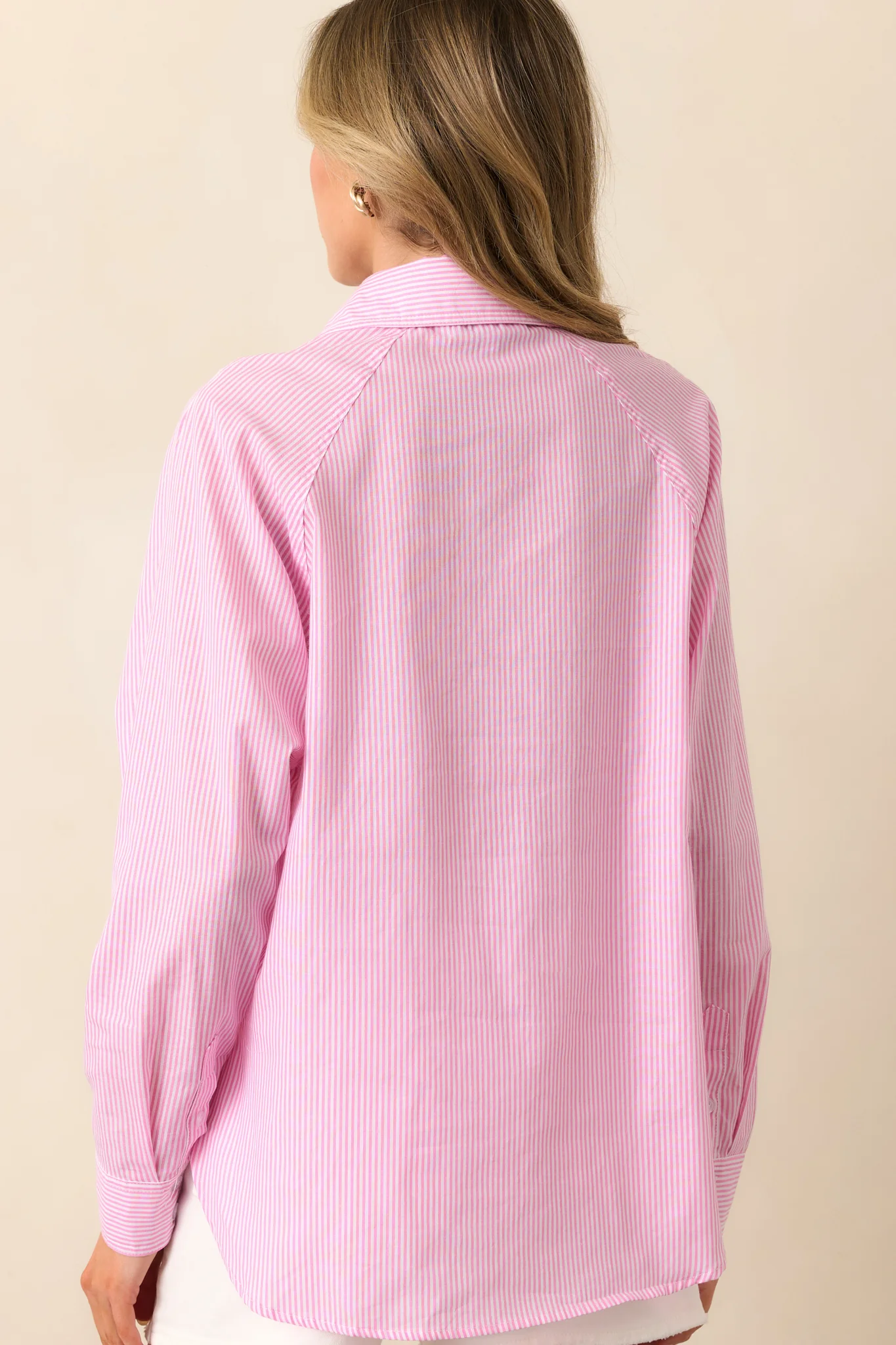 Sutton Peony Pink Stripe Cotton Top