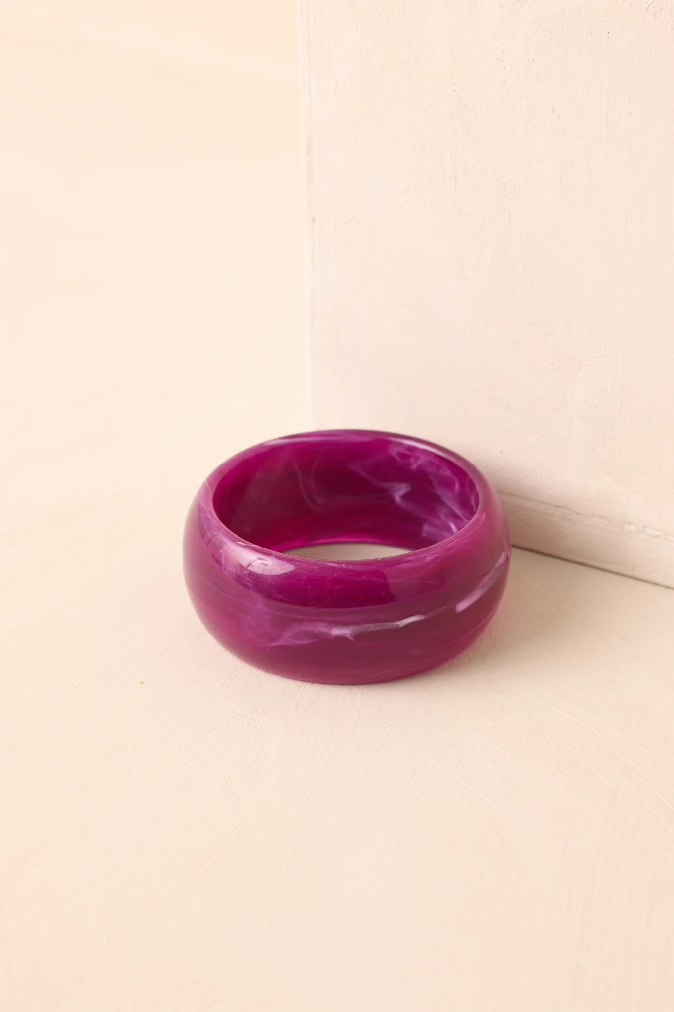 Says More Than Enough Purple Marble Bangle Bracelet