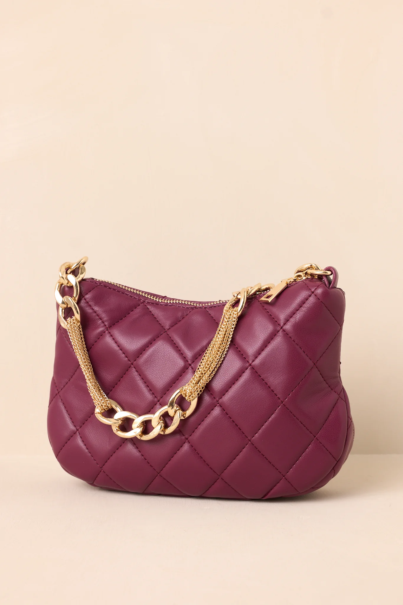 I'm Yours Tonight Merlot Quilted Handbag