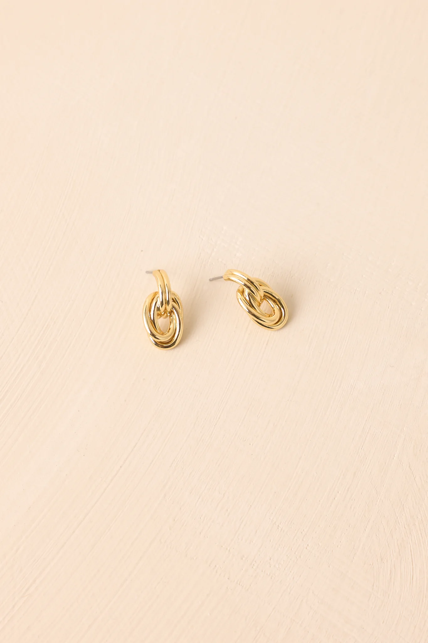 Better This Way Interlocking Gold Hoop Earrings