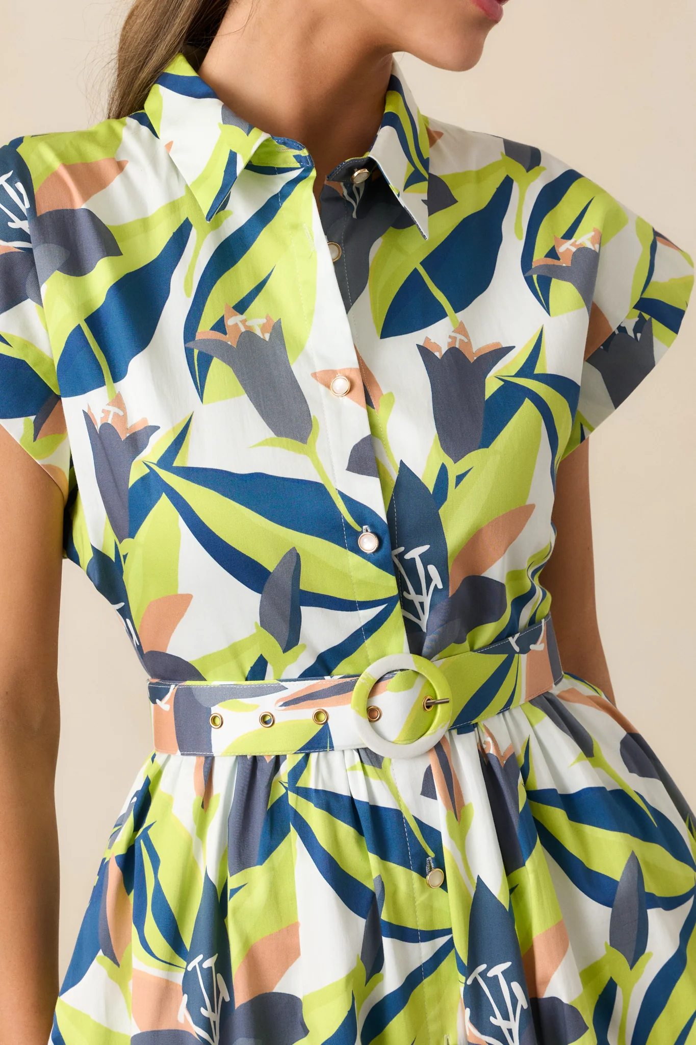 Prosperina Jocelyn Multi Floral Print Cotton Maxi Dress