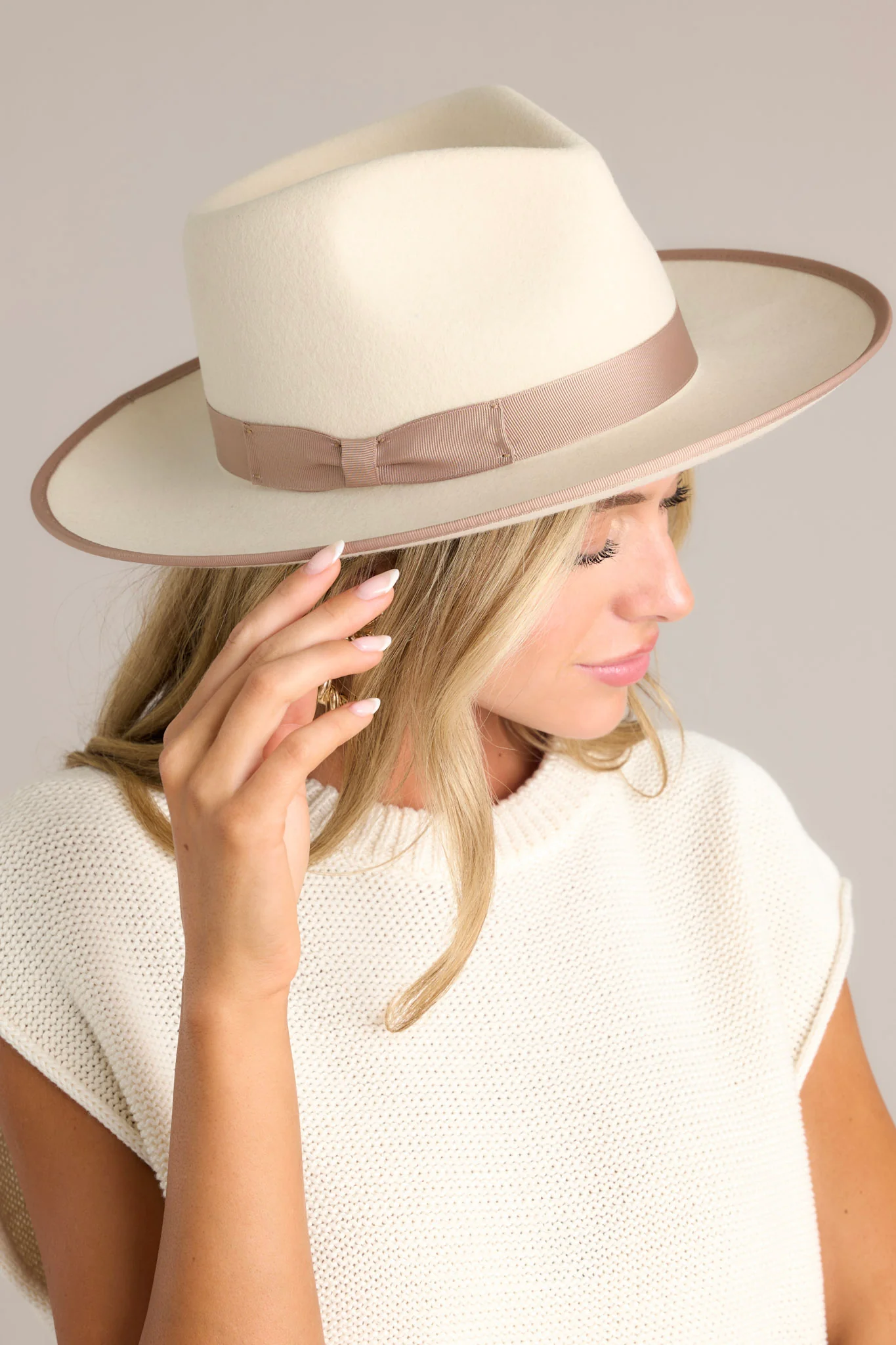 Monroe Off White Rancher Hat