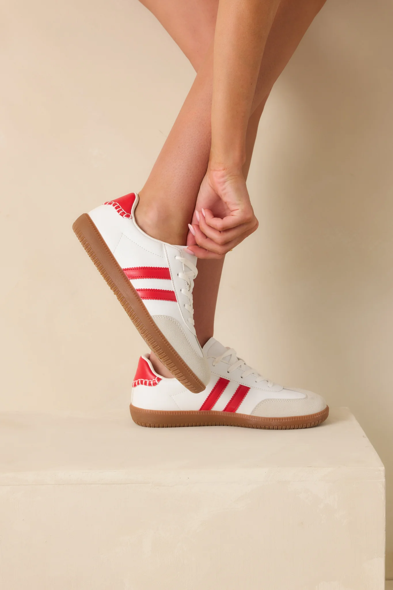 Midtown Market Red Retro Sneakers