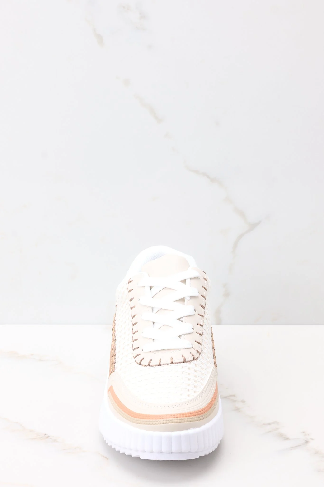 Iconic Steps Beige Platform Sneakers