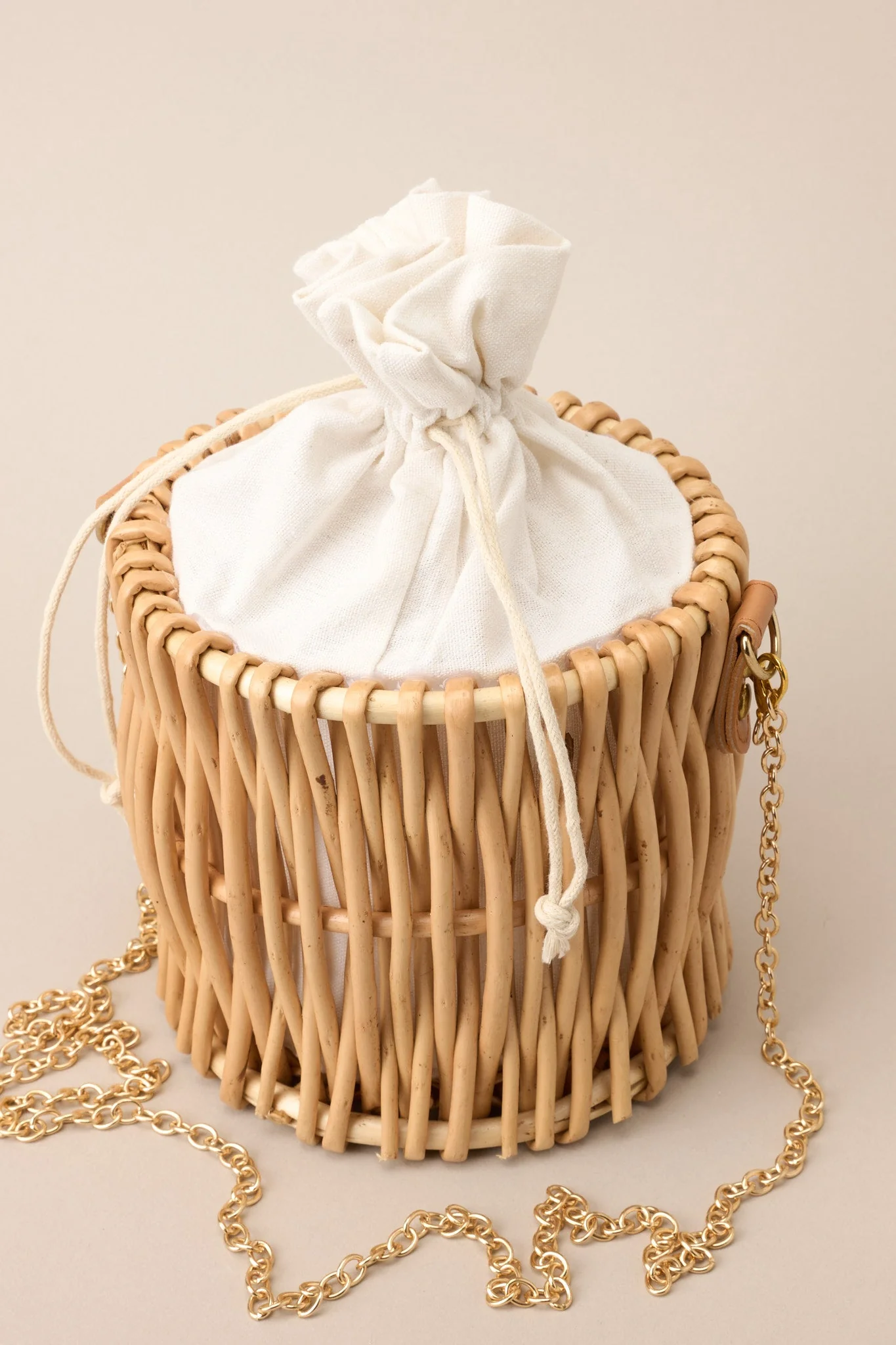 In This Moment Natural Bucket Handbag