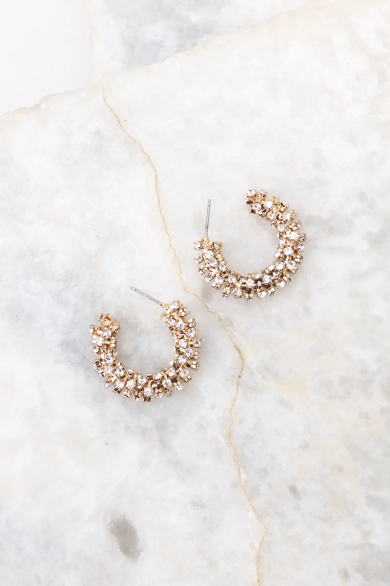 Still Thinking Gold Hoop Earrings