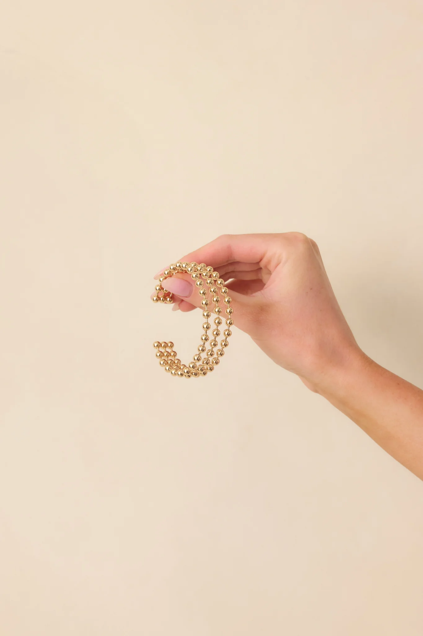 Can Never Go Wrong Gold Layered Cuff Bracelet