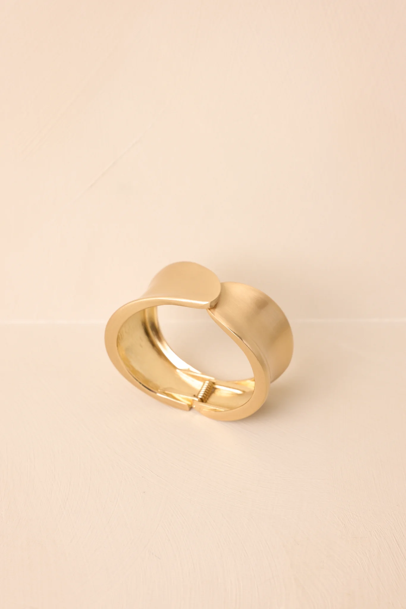 Double Take Matte Gold Cuff Bracelet