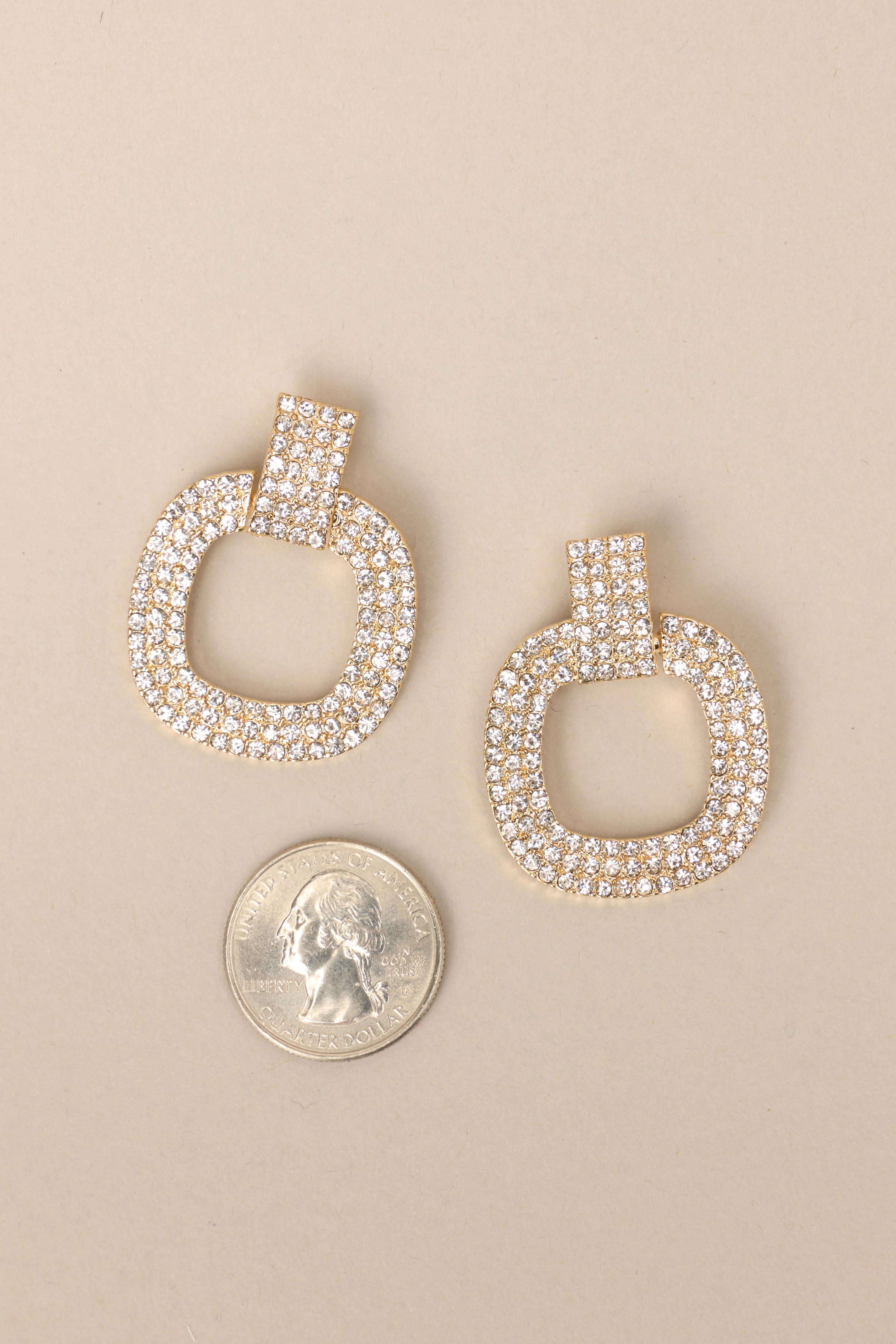 Sparkle Under Lights Gold Earrings