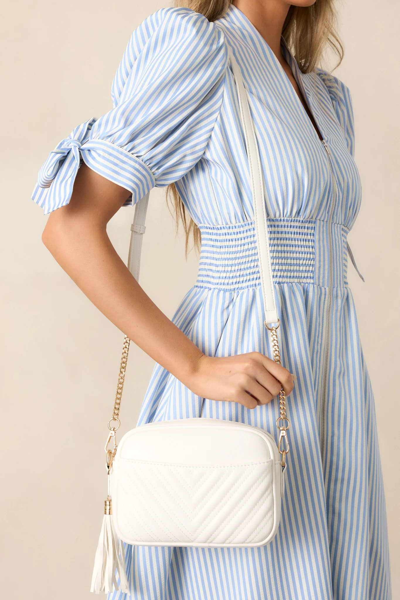 Look What We Started White Handbag