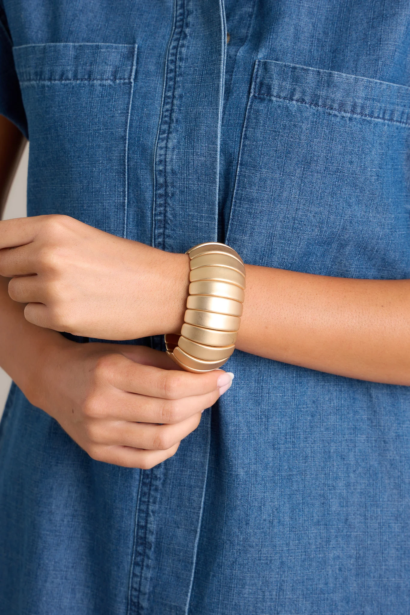 Inner Capsule Matte Gold Bracelet