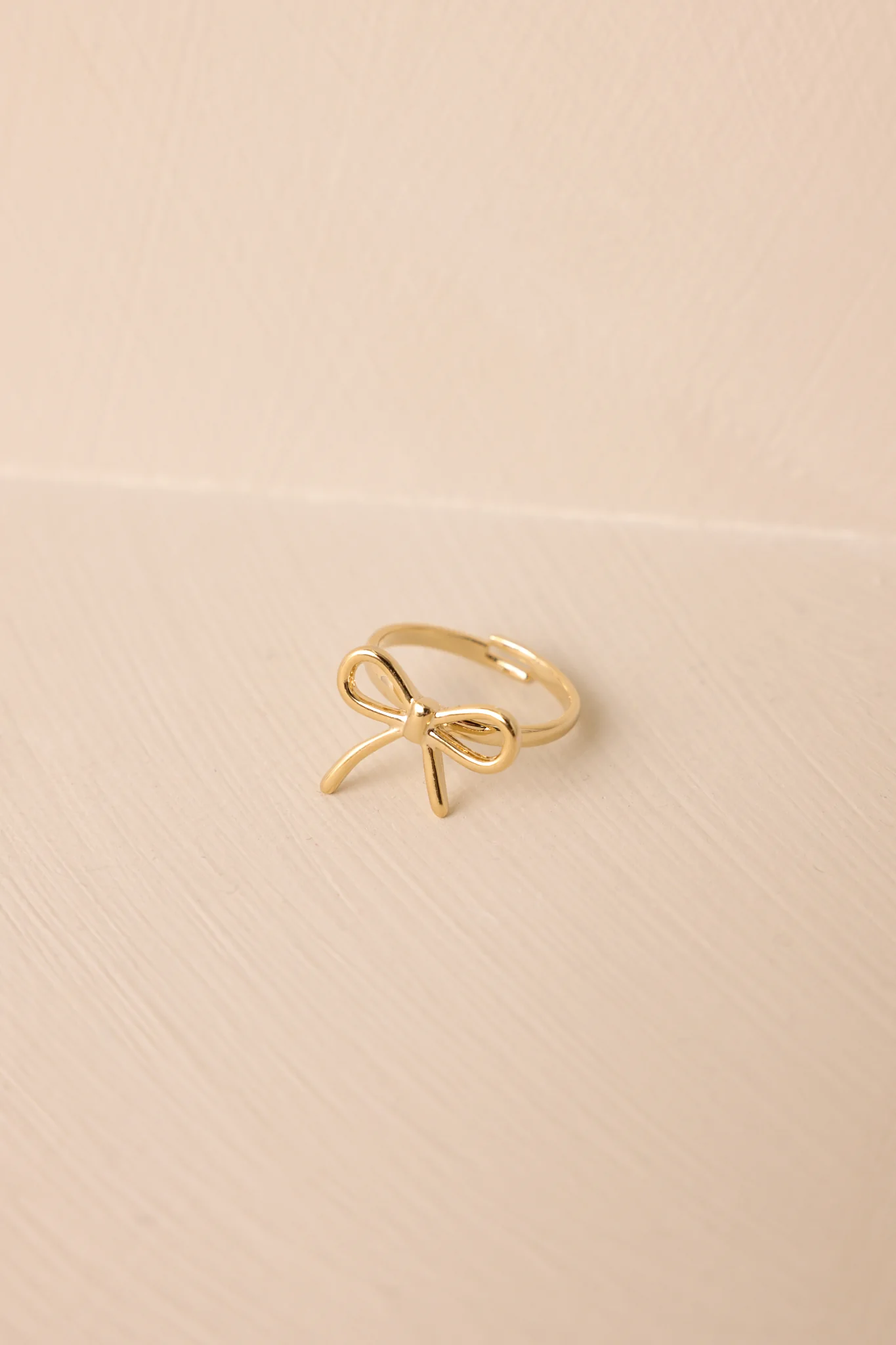 Wrapped In Love Gold Bow Ring