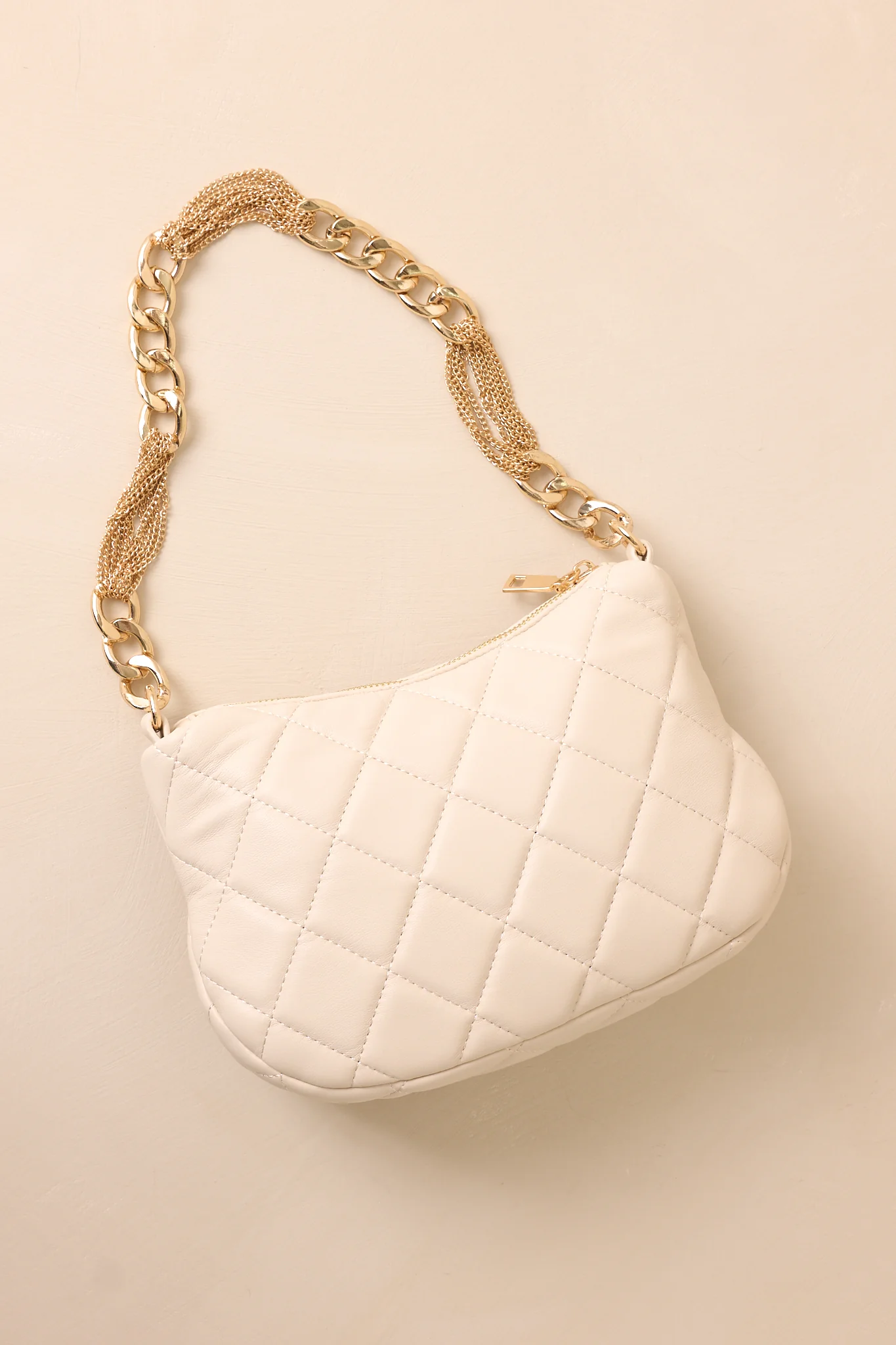 I'm Yours Tonight Ivory Quilted Handbag