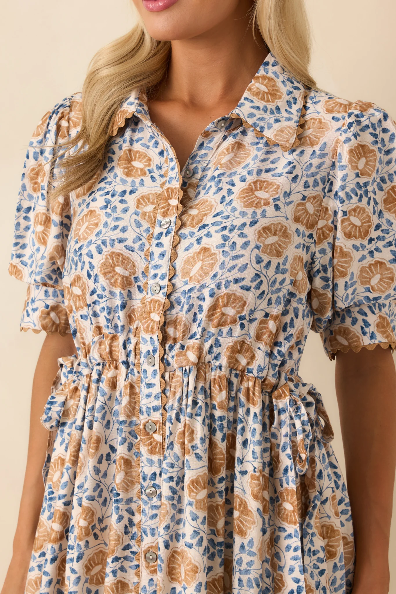 Today Is The Day Honey Yellow Multi Floral Print Maxi Shirt Dress