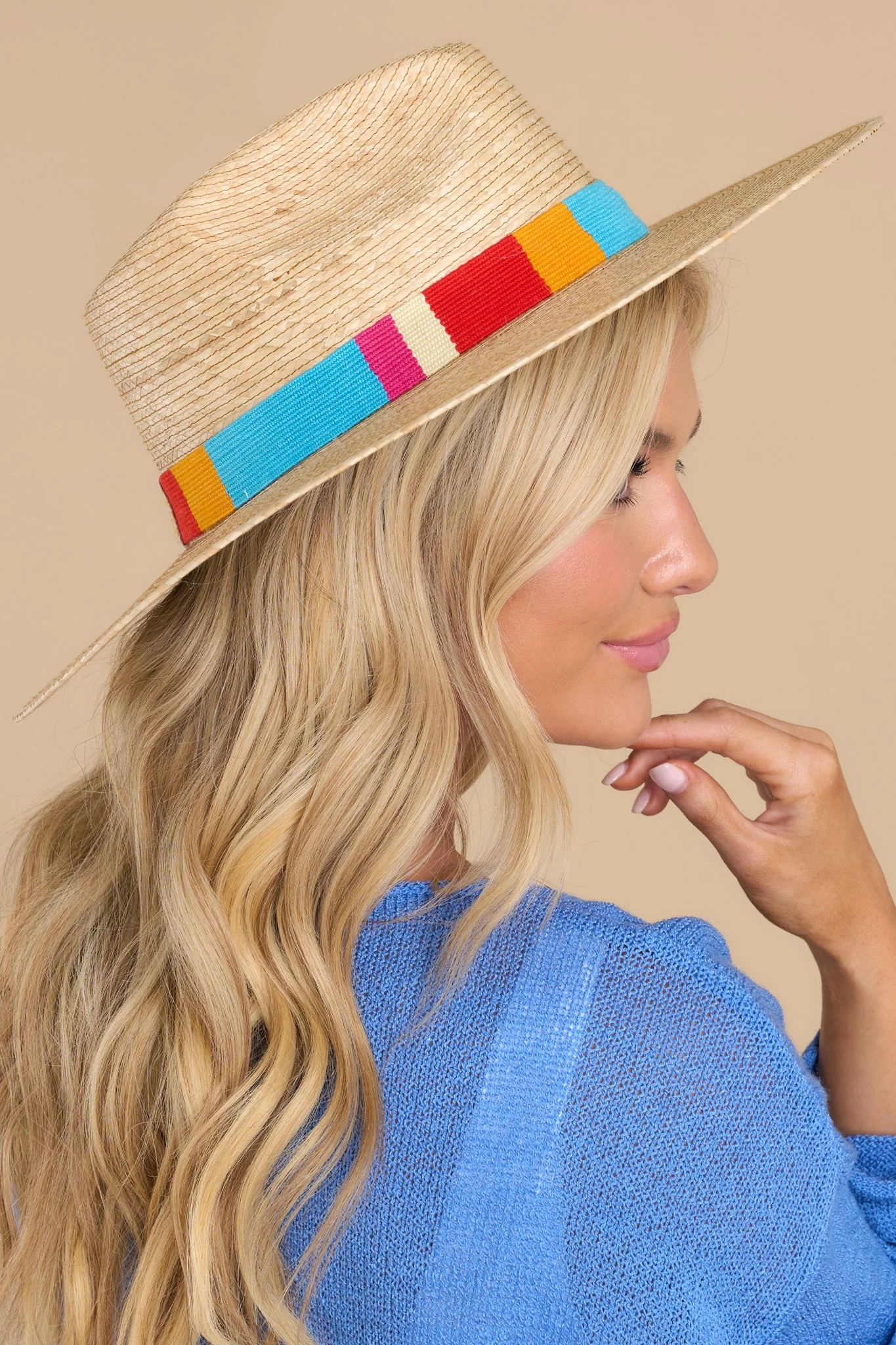 Sandra Natural Palm Hat