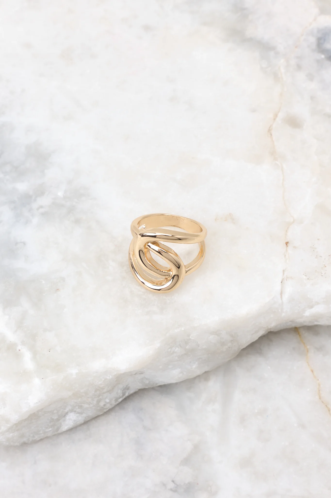 Twisted Romance Gold Ring