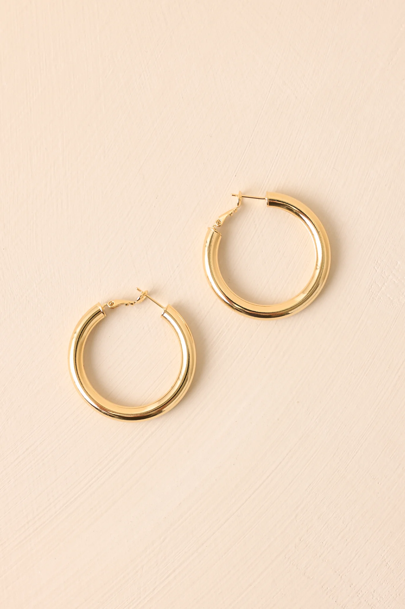 Take It Or Leave It Gold Hoop Earrings
