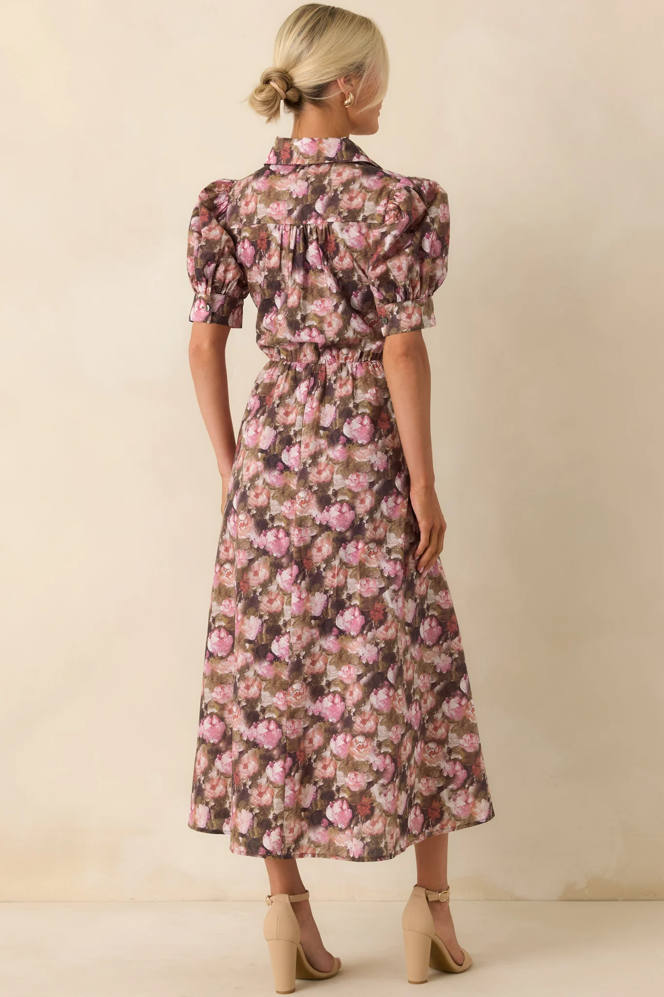 It All Worked Out Mauve Multi Floral Print Cotton Maxi Dress